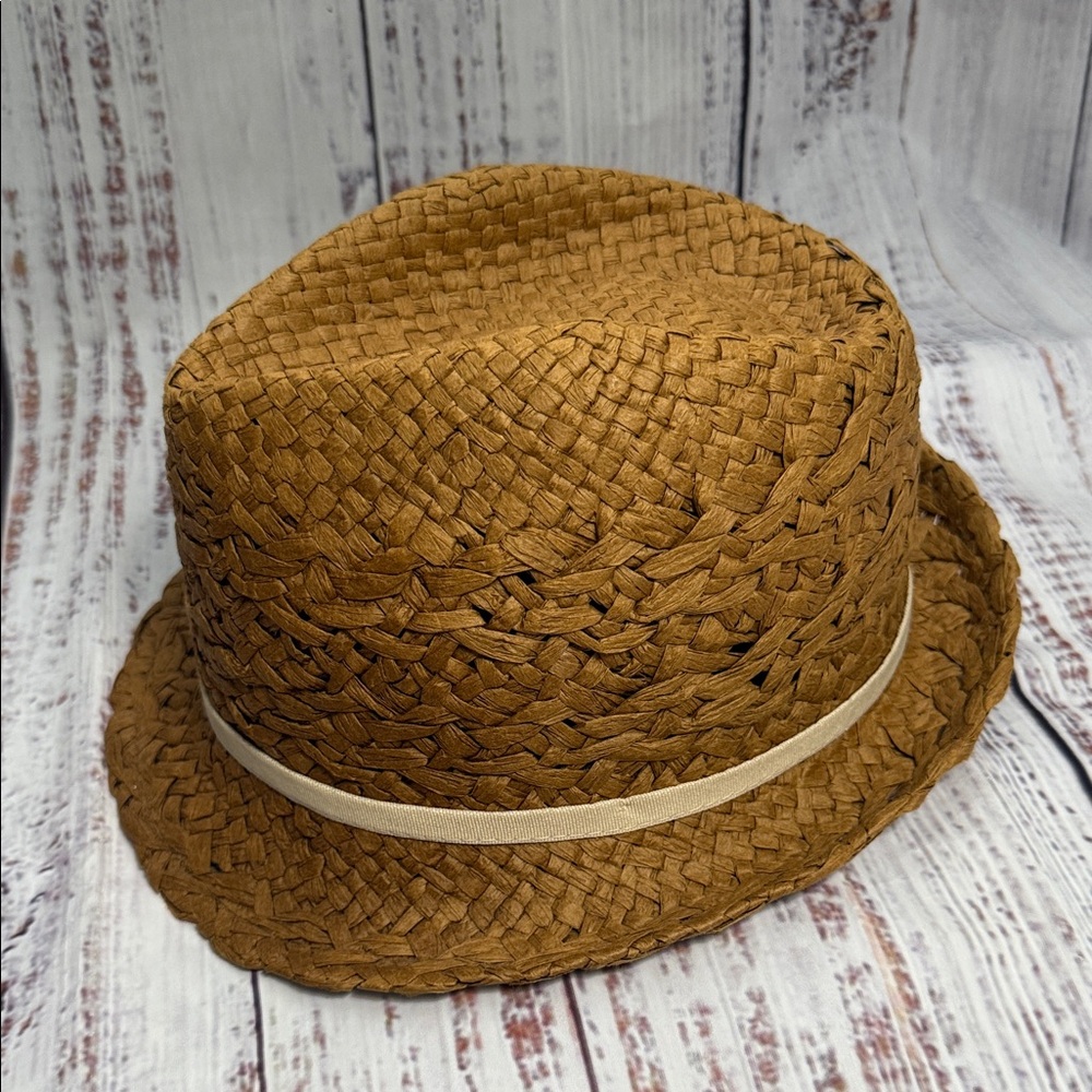 D&Y Brown Woven Fedora Hat - Picture 6 of 15